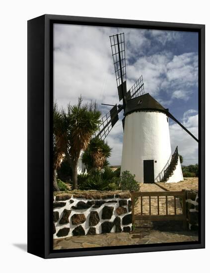 Windmill, Antigua, Fuerteventura, Canary Islands-Peter Thompson-Framed Premier Image Canvas