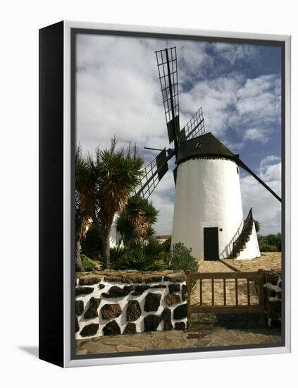 Windmill, Antigua, Fuerteventura, Canary Islands-Peter Thompson-Framed Premier Image Canvas