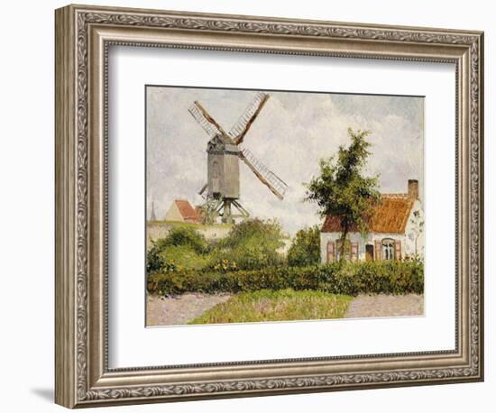 Windmill at Knock, Belgium, 1894-Camille Pissarro-Framed Giclee Print