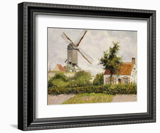 Windmill at Knock, Belgium, 1894-Camille Pissarro-Framed Giclee Print