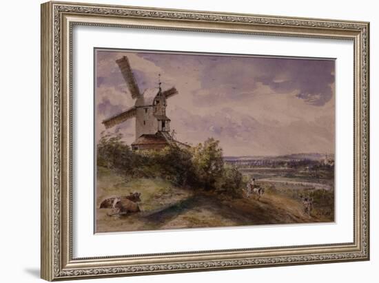 Windmill at Stoke, Near Ipswich-John Constable-Framed Giclee Print