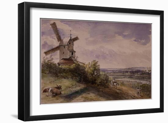 Windmill at Stoke, Near Ipswich-John Constable-Framed Giclee Print
