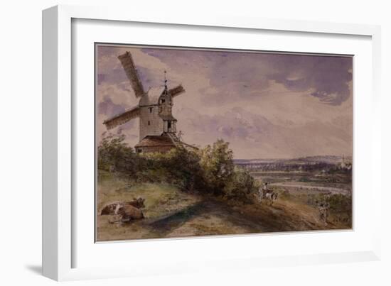 Windmill at Stoke, Near Ipswich-John Constable-Framed Giclee Print