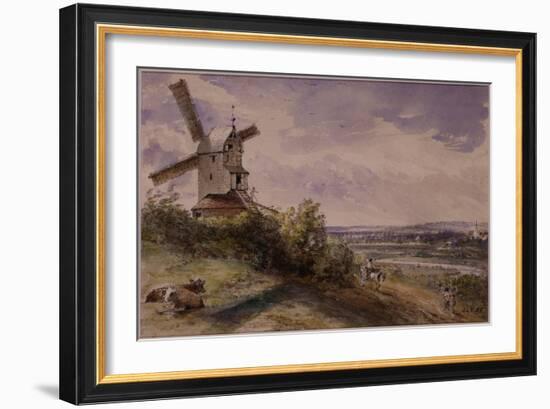 Windmill at Stoke, Near Ipswich-John Constable-Framed Giclee Print