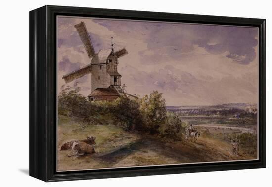 Windmill at Stoke, Near Ipswich-John Constable-Framed Premier Image Canvas