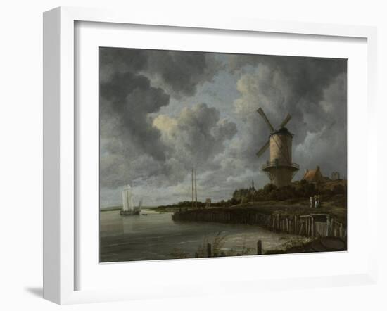 Windmill at Wijk Bij Duurstede-Jacob Isaacksz Van Ruisdael-Framed Art Print