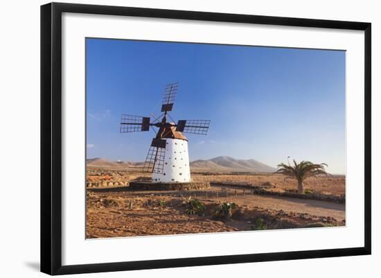 Windmill, El Cotillo, Fuerteventura, Canary Islands, Spain, Atlantic, Europe-Markus Lange-Framed Photographic Print