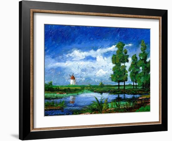 Windmill, Holland, 2006-Trevor Neal-Framed Giclee Print