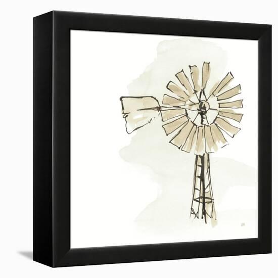 Windmill I Neutral-Chris Paschke-Framed Stretched Canvas
