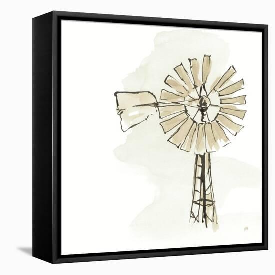 Windmill I Neutral-Chris Paschke-Framed Stretched Canvas