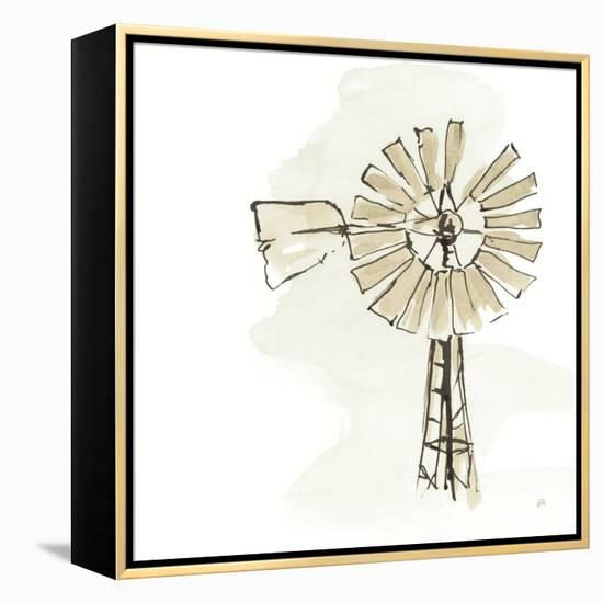 Windmill I Neutral-Chris Paschke-Framed Stretched Canvas