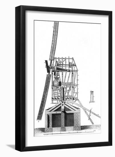 Windmill in 18th C.-null-Framed Art Print