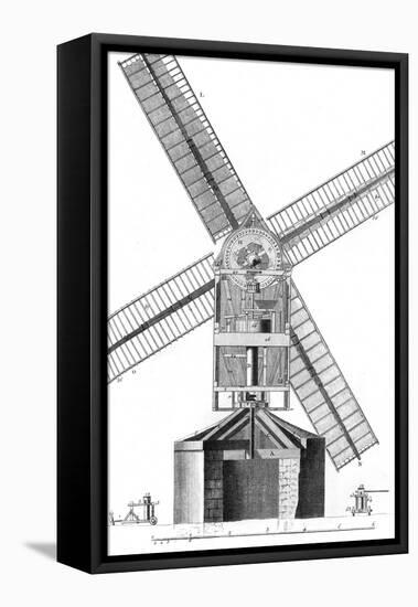 Windmill in 18th C.-null-Framed Stretched Canvas