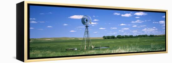 Windmill in a Field, Nebraska, USA-null-Framed Stretched Canvas