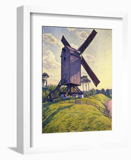 Windmill in Flanders; Moulin En Flandre, 1894-Théo van Rysselberghe-Framed Giclee Print