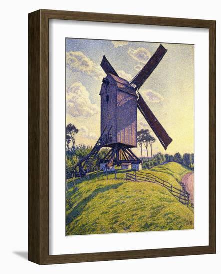 Windmill in Flanders; Moulin En Flandre, 1894-Théo van Rysselberghe-Framed Giclee Print