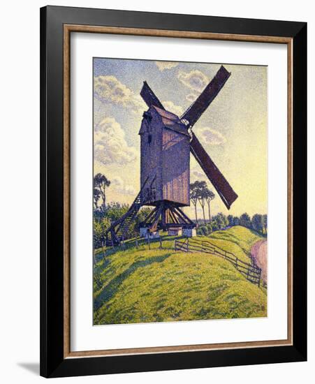 Windmill in Flanders; Moulin En Flandre, 1894-Théo van Rysselberghe-Framed Giclee Print