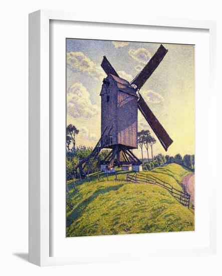 Windmill in Flanders; Moulin En Flandre, 1894-Théo van Rysselberghe-Framed Giclee Print
