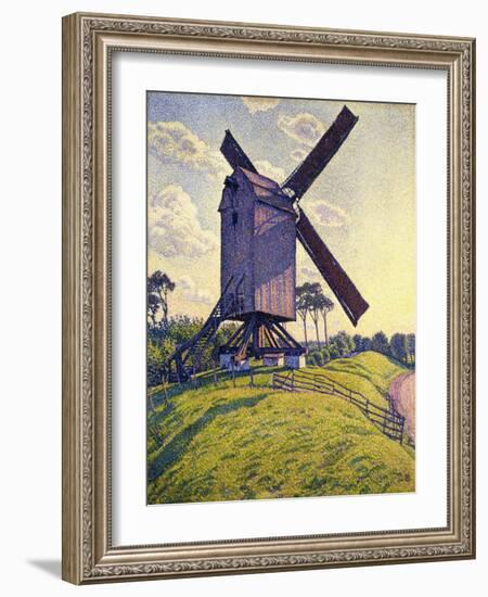 Windmill in Flanders-Theo Rysselberghe-Framed Giclee Print