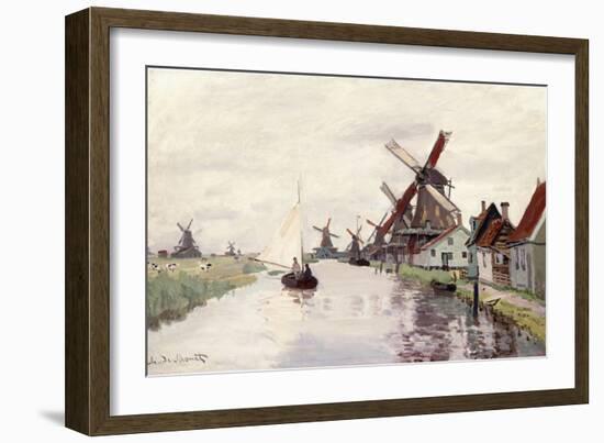 Windmill in Holland, 1871-Claude Monet-Framed Giclee Print