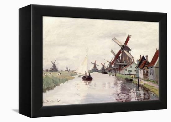 Windmill in Holland, 1871-Claude Monet-Framed Premier Image Canvas