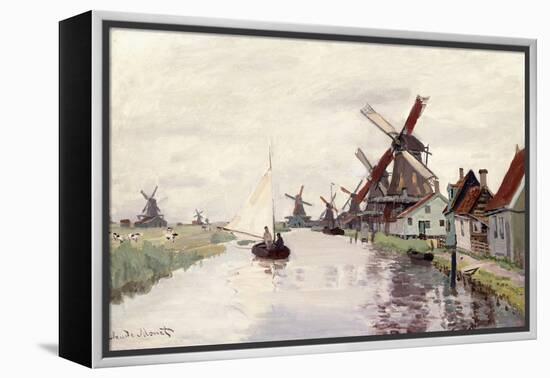 Windmill in Holland, 1871-Claude Monet-Framed Premier Image Canvas