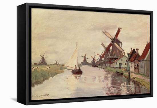 Windmill in Holland, 1871-Claude Monet-Framed Premier Image Canvas