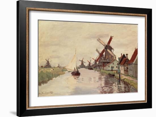 Windmill in Holland, 1871-Claude Monet-Framed Giclee Print