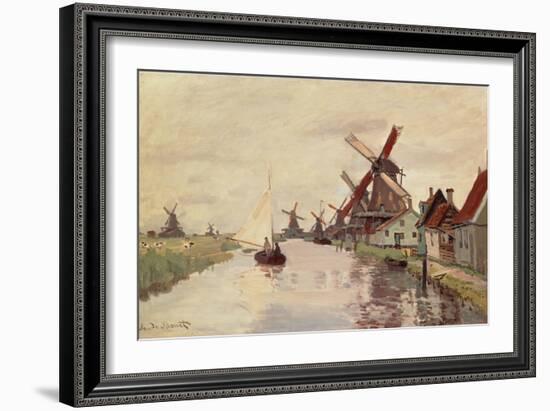 Windmill in Holland, 1871-Claude Monet-Framed Giclee Print