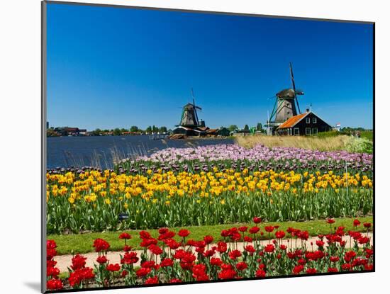 Windmill in Holland-lucasantilli-Mounted Photographic Print