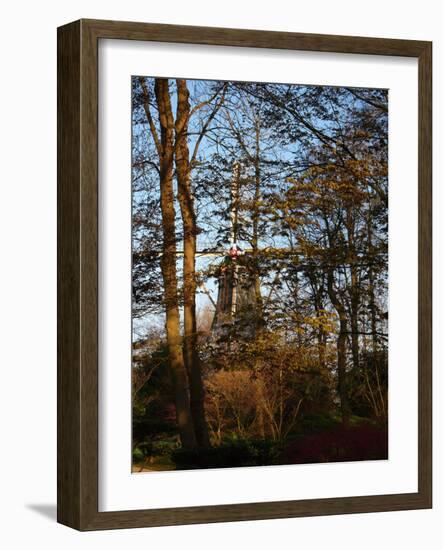 Windmill in Keukenhof Gardens, Lisse, Holland-Anna Miller-Framed Photographic Print