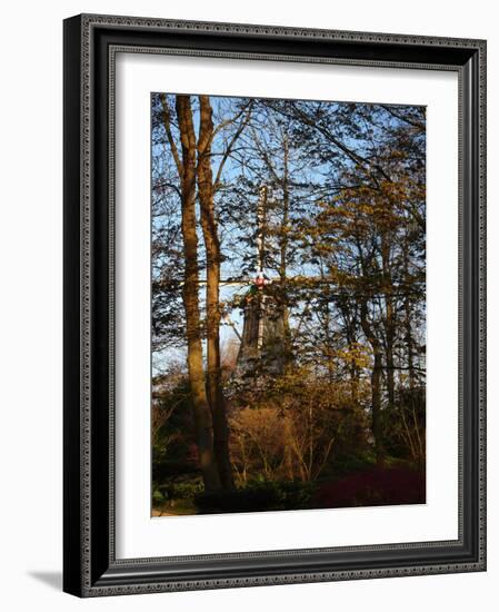 Windmill in Keukenhof Gardens, Lisse, Holland-Anna Miller-Framed Photographic Print