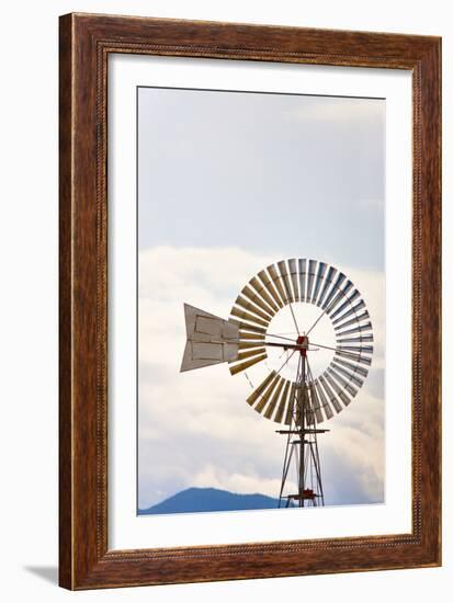 Windmill in Montana-Jason Savage-Framed Art Print