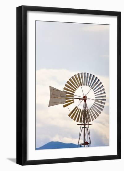 Windmill in Montana-Jason Savage-Framed Art Print