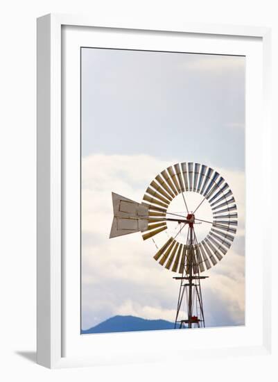 Windmill in Montana-Jason Savage-Framed Art Print