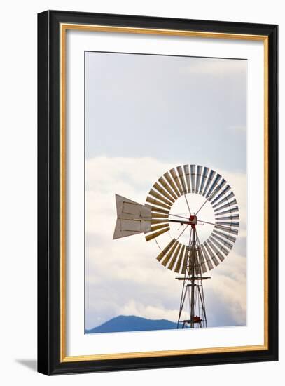 Windmill in Montana-Jason Savage-Framed Art Print