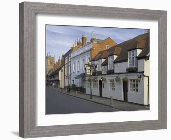 Windmill Inn, King Edwards School and the Guild Chapel, Stratford Upon Avon-David Hughes-Framed Photographic Print