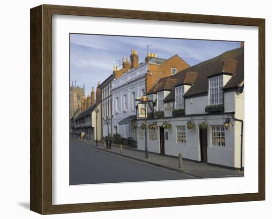 Windmill Inn, King Edwards School and the Guild Chapel, Stratford Upon Avon-David Hughes-Framed Photographic Print