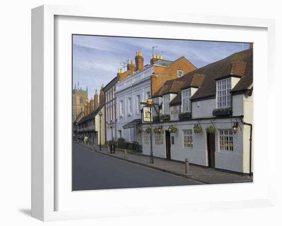 Windmill Inn, King Edwards School and the Guild Chapel, Stratford Upon Avon-David Hughes-Framed Photographic Print