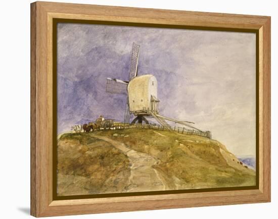 Windmill on a Hill, 19th Century-John Sell Cotman-Framed Premier Image Canvas