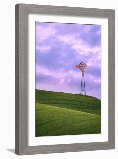 Windmill, Palouse, Washington-Jason Savage-Framed Art Print