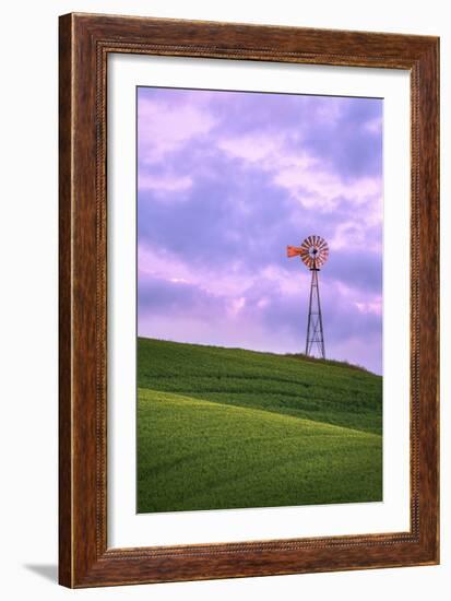 Windmill, Palouse, Washington-Jason Savage-Framed Art Print