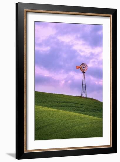 Windmill, Palouse, Washington-Jason Savage-Framed Art Print