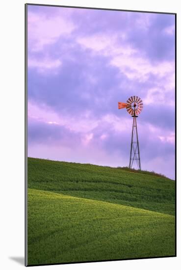 Windmill, Palouse, Washington-Jason Savage-Mounted Art Print