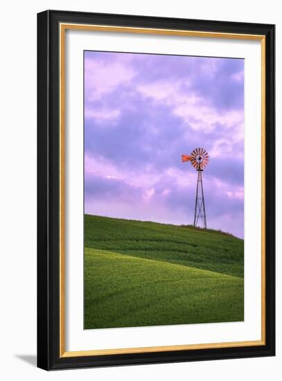 Windmill, Palouse, Washington-Jason Savage-Framed Art Print