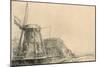 Windmill-Rembrandt van Rijn-Mounted Giclee Print