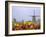 Windmills and Tulips Along the Canal in Kinderdijk, Netherlands-Keren Su-Framed Photographic Print