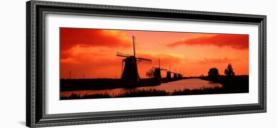 Windmills Holland Netherlands-null-Framed Photographic Print