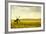 Windmills in a Field in the Netherlands, One Old and One New-Sheila Haddad-Framed Photographic Print