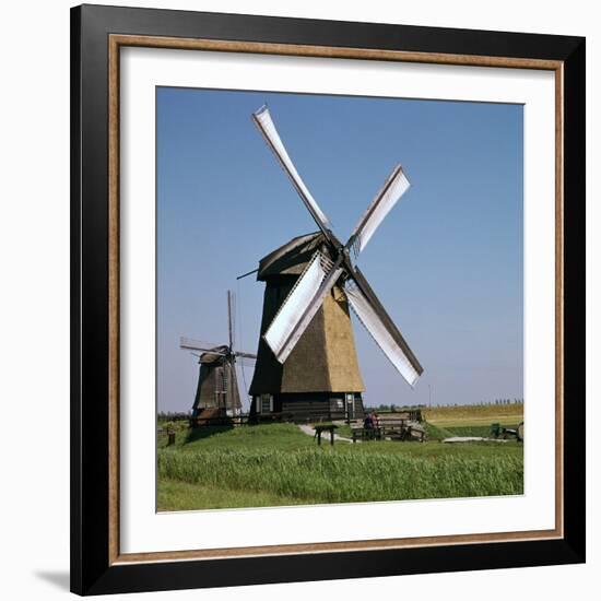 Windmills in Holland-CM Dixon-Framed Photographic Print